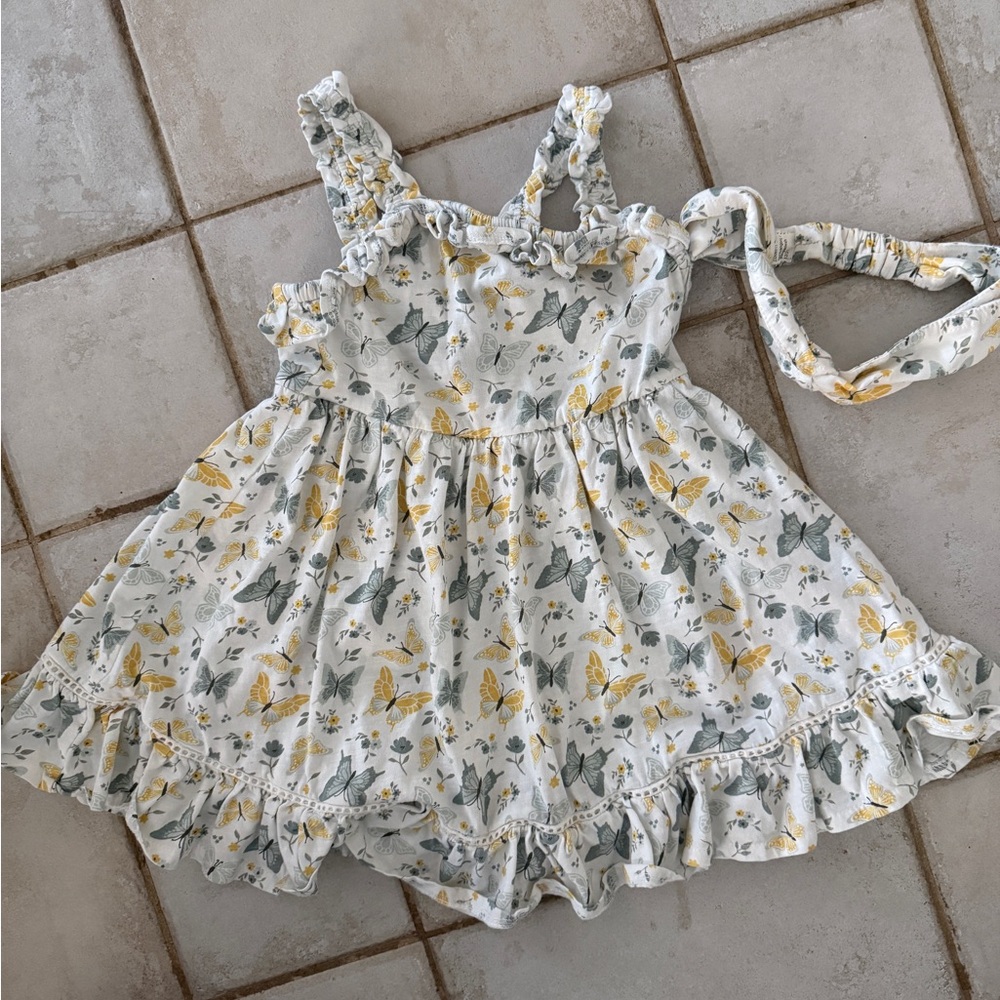 Cupcake and Cashmere Floral Ruffle Kids Dress
